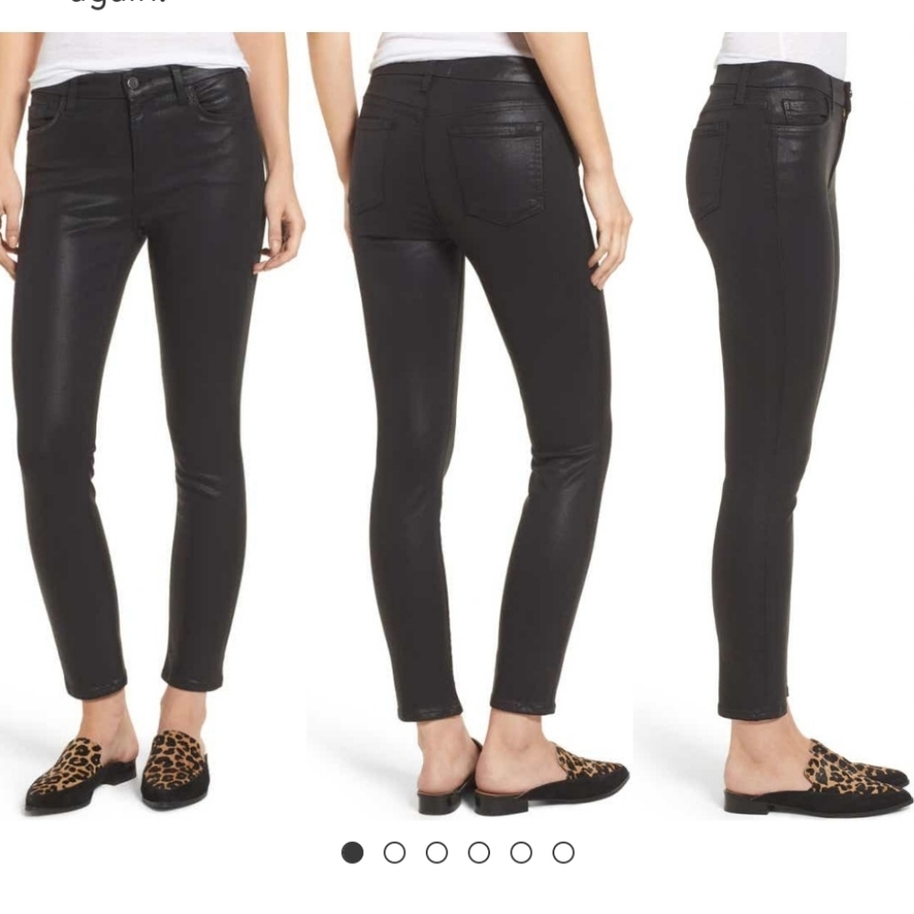 JEN7 by 7 For All Mankind Coated Skinny Jeans